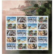 Enjoy the Great Outdoors Sheet of 20 Forever USPS First Class Postage Stamps Celebration Vacation Wedding