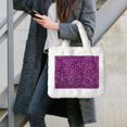 thumbnail image 7 of Yiaed Colourful Glitter Print Fluffy Shoulder Bag Plush Bags Women Ladies Tote Bag Fluffy White Furry Purse Handbag for Autumn and Winter, 7 of 7