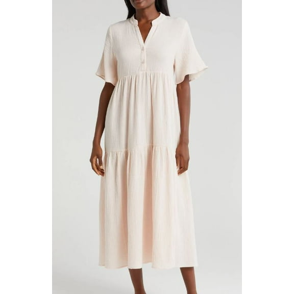 Papinelle Women's Shell Ashley Woven Cotton Nightgown S