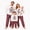 Style5:White, variant on AceBaby Christmas Family Pajamas Matching Set, Long Sleeve Letters Print T-shirt with Plaid Pants Holiday Sleepwear Loungewear
