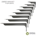 thumbnail image 3 of Ekena Millwork 2"W x 20"D x 6 1/2"H Embrey Steel Bracket, Antiqued Pewter, 3 of 11