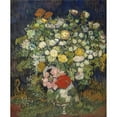 thumbnail image 2 of Vincent van Gogh 15x18 Black Ornate Wood Framed Double Matted Museum Art Print Titled - Bouquet of Flowers in a Vase (1890), 2 of 5
