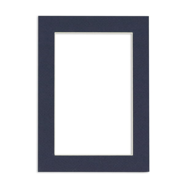 Navy Blue Acid Free 16x20 Picture Frame Mats with White Core Bevel Cut