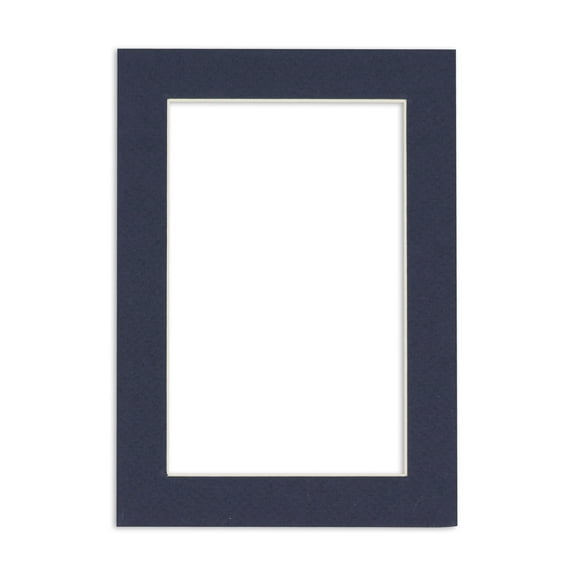 Navy Blue Acid Free 16x20 Picture Frame Mats with White Core Bevel Cut for 11x14 Pictures - Fits