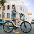 thumbnail image 2 of YareYi Roamer ST 26" Electric Bike for Adults, Step-Through Commuter E Bike, 500W Rated Motor, 28 MPH, 48V 11Ah Removable Battery, 62-Mile Range, City Cruiser Ebike, Green, 2 of 8