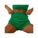 thumbnail image 2 of Txlixc Traje de dos piezas para mujeres, chaleco de punto impreso sin mangas con tirantes y pantalones cortos elásticos Txlixc moda, 2 of 5