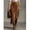 Brown, variant on Brown Suede Fringed Asymmetrical Midi Skirt For Women
