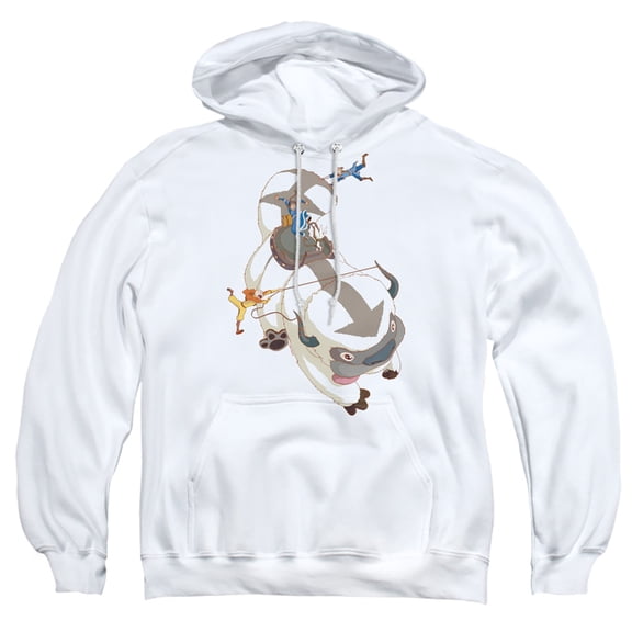 Avatar The Last Airbender Hang On Appa Unisex Adult Pull-Over Hoodie