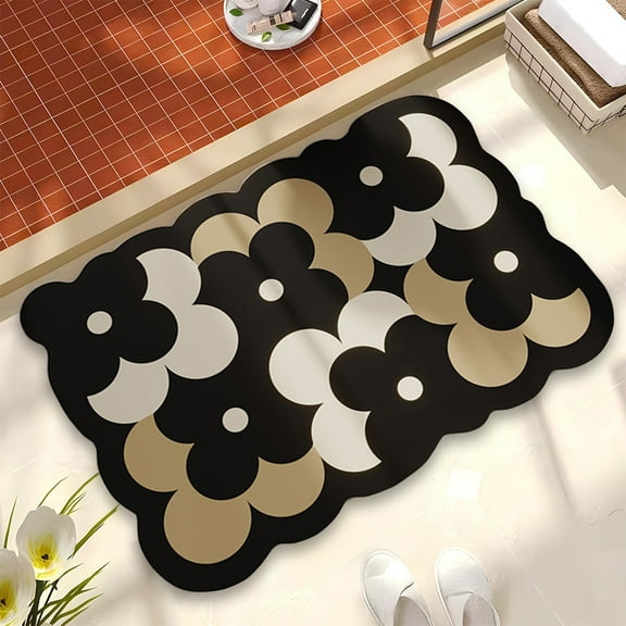 SNGMN Non-Slip Bathroom Foot Mat, Stain Proof Entrance Mat, Super Absorbent and Easy Clean