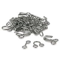 Dritz Sew on Fasteners - Hook and Eyes, Nickel Plated, Size 2, Package of 14