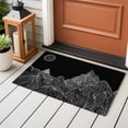 thumbnail image 4 of Abstract Line Peaks Front Door Rugs 2x3 ft Modern Geometric Lines Sunset Hills Moutains Black Small Rug for Entryway Non Slip Washable Bathroom Door Mat Absorbent Floor Mat for Indoor Entrance, 4 of 9