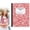 Red, variant on B5 Snowflake Notebook Pattern Divided Layout Sewn Journal, American Style Lined Notebook with Blank Label, 100 Sheets 200 Pages, for Daily Journaling, Class Note-Taking and Work Recording (Orange)