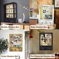 thumbnail image 6 of NestE-11x16 Shadow Box Frame with Light, Memorial Display Case with Shelves, Drawer and Slot for Keepsakes, Deep Memorial Shadow Box for Pet Memorial, Dog Keepsakes Graduation and Flowers, Black, 6 of 14