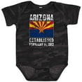 thumbnail image 3 of Inktastic Established February 14, 1912 Arizona Flag Boys or Girls Baby Bodysuit, 3 of 5