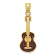 thumbnail image 1 of Real 14kt Yellow Gold Enameled Guitar Pendant; for Adults and Teens; for Women and Men, 1 of 4