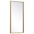 thumbnail image 6 of Metal frame rectangle mirror 14x28 inch in brass, 6 of 7