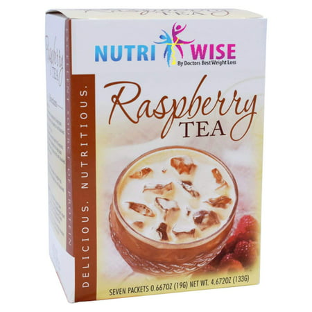 BariWise High Protein Tea / Instant Low-Carb Iced Tea (15g Protein) - Raspberry (7 Servings/Box) - Low Calorie, Low Carb, Fat Free, Gluten