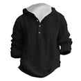 thumbnail image 3 of Boys Summer Hooded Shirt Long Sleeve Button Down Beach Top Breathable Solid Color Casual Wear for Teen Youth Children Boys Cut off Shirt Toddler Boys Top Undershirts, 3 of 3