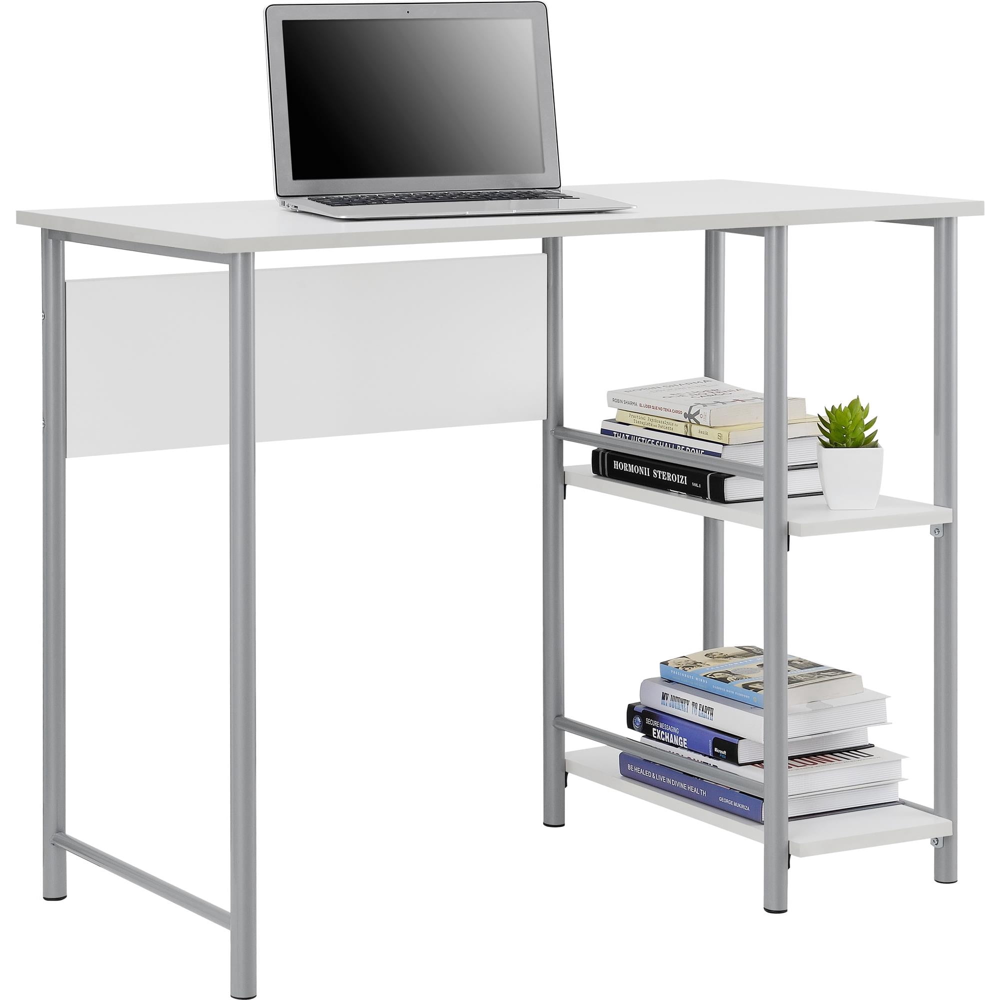 Mainstays Basic Metal Student Computer Desk, White