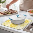 thumbnail image 2 of Microfibre Drying Mat for Kitchen Cute Yellow Sunflower Dish Drying Drainer Mat Absorbent Drying Mat Washing Up for Glass, Plate & Cup 16inch X 18inch, 2 of 7