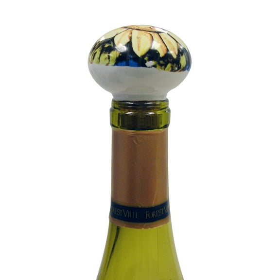 Sunflower Ceramic Bottle Stopper