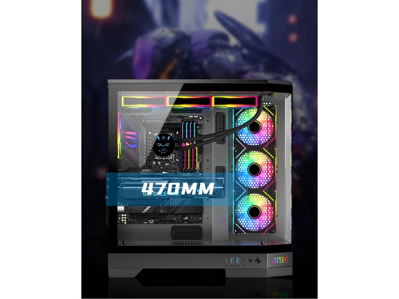DIYPC VanguardF1BK ATX PC Case