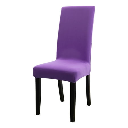 Piccocasa Spandex Dining Chair Covers Protector Set Of 2 Solid Color