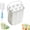 6 Sticks White, variant on Silicone Ice Stick Tray with Storage Caddy, Narrow Ice Cube Tray for Water Bottles, Reusable Popsicle Mold for Homemade Frozen Treats, Infused Water & Water Bottles