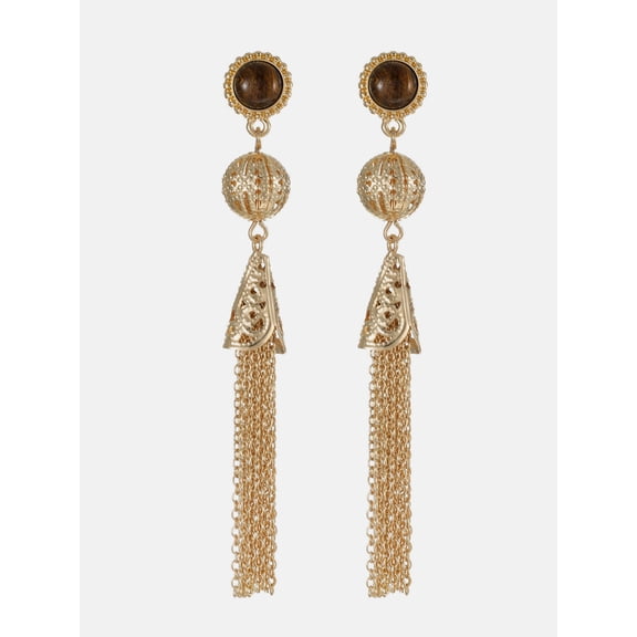 Scenario Tassel Drop Earrings, Gold-Tone