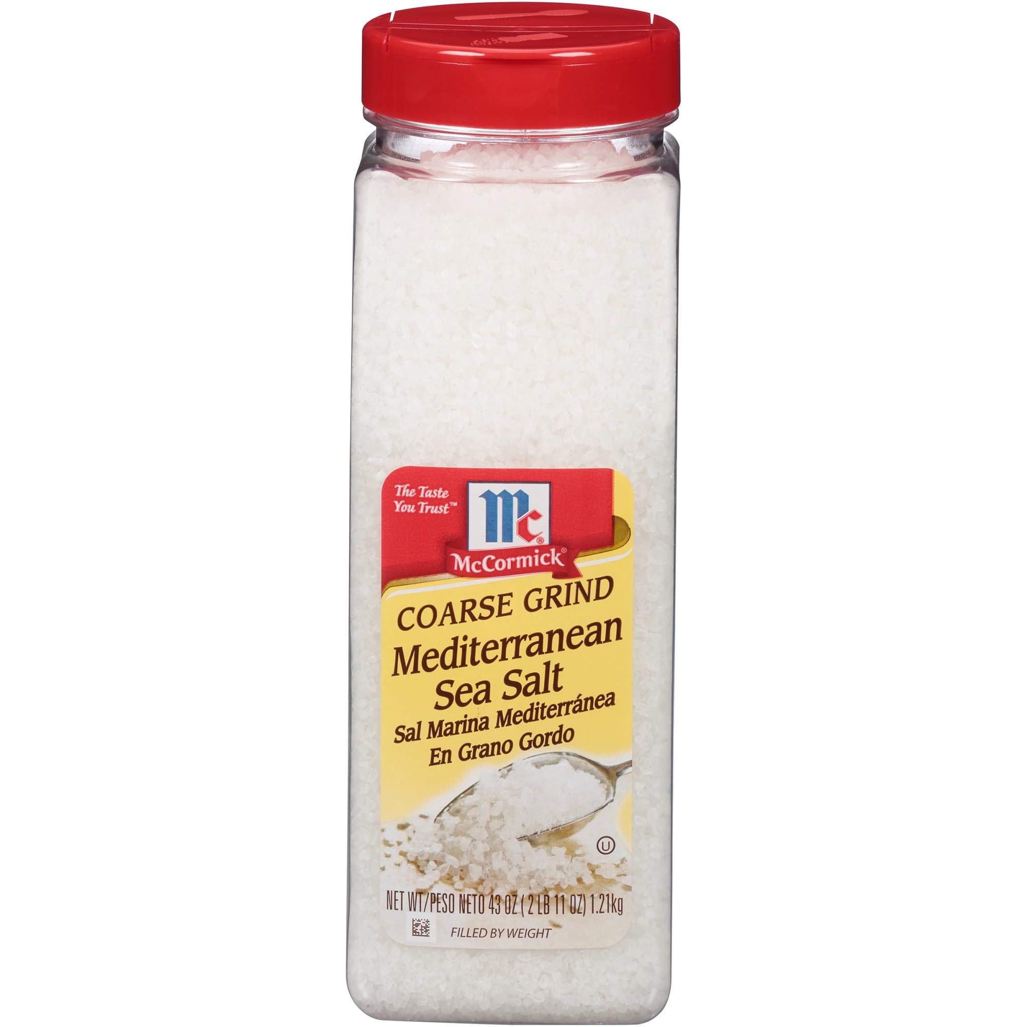 McCormick Coarse Grind Mediterranean Sea Salt, 43 oz