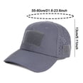 thumbnail image 2 of Gorra deportiva transpirable de malla para exteriores con paneles para sujetar insignias: gorra táctica ajustable para senderismo, caza y pesca con soportes para gafas de sol., 2 of 6