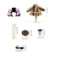 thumbnail image 3 of PiGOGI 23 Inch Porch Goose Bathrobe Outdoor Pool Garden Decor Goose Statue Clothing with Bow Headwrap and Mini Accessories (Goose Not Included), 3 of 6