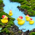 thumbnail image 6 of Gymnture 20pcs Tiny Christmas Ducks Mini Resin Ducks Miniature Ornaments Dollhouse Duck Statues Garden Decorations Duck Figurines, 6 of 10