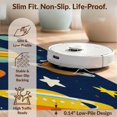 thumbnail image 6 of Design&I 4'x6' Washable Area Rug Flatweave Daily Traffic Ready Galaxy Rocket Comet Map Rings Field Chart Nebula Motifs Astronaut for Dorm Room, Living Apartment, 6 of 7