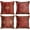 Colorful Red Tribal, variant on Blue Throw Pillow Cover,Pack of 4 Soft Velvet Decorative Cushion Cover for Sofa Bedroom Living Room (18X18 inch,Blue)