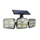 thumbnail image 2 of Lámpara solar de jardín para exteriores con sensor de movimiento, 3 cabezales, luces de seguridad solares de 280 LED, detección de movimiento, para garajes, patios, entradas, patios, IP65., 2 of 9