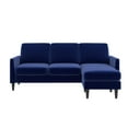 Mr. Kate Winston Reversible Sofa Sectional, Blue Velvet