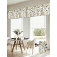 thumbnail image 6 of Yellow Blue Flowers Valances for Windows, Watercolor Botanical Floral Plants Light Filtering Kitchen Curtains, Rod Pocket Window Valance Curtains for Living Room Bedroom, 42" W x 12" L, 2 Panels, 6 of 9