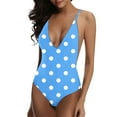 thumbnail image 2 of Women Bikini Print Strappy Back Set Swimsuits Plus Size Bathing Suits Tankinis Swimwear, 2 of 3