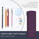 thumbnail image 3 of Disketp Blackberries Estuche Organizador de Lápices de Cuero, Estuche de Oficina con Cremallera para Bolígrafo y Lápiz, 3 of 6