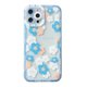 thumbnail image 1 of Funda transparente suave TUNC para iPhone 13 Pro Max con flor a prueba de golpes azul, 1 of 5