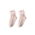 thumbnail image 3 of TheFound Baby Girls Lace Princess Socks Anti-slip Short Tube Floor Hosiery, 3 of 5