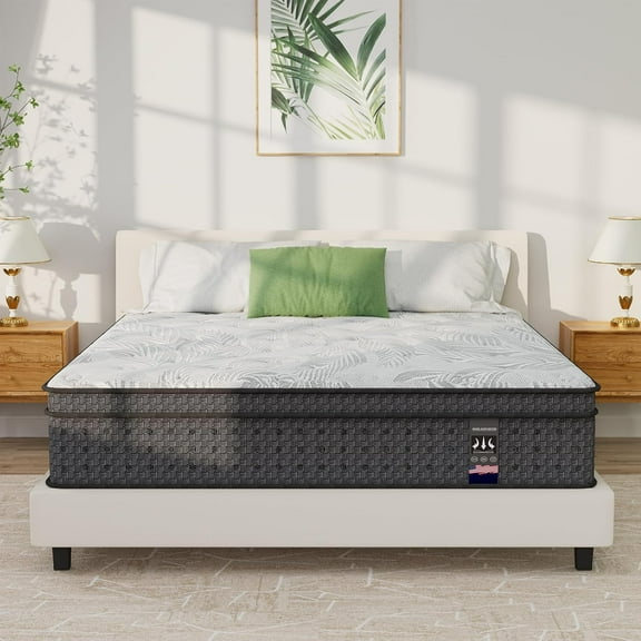 Twin XL Mattress, 14 Inch Hybrid Memory Foam XL Twin Mattress in a Box, Independent Pocket Coils for Motion Isolation, Medium Firm, Pressure Relief & Upgraded Support, CertiPUR-US, 39"*80"*14”