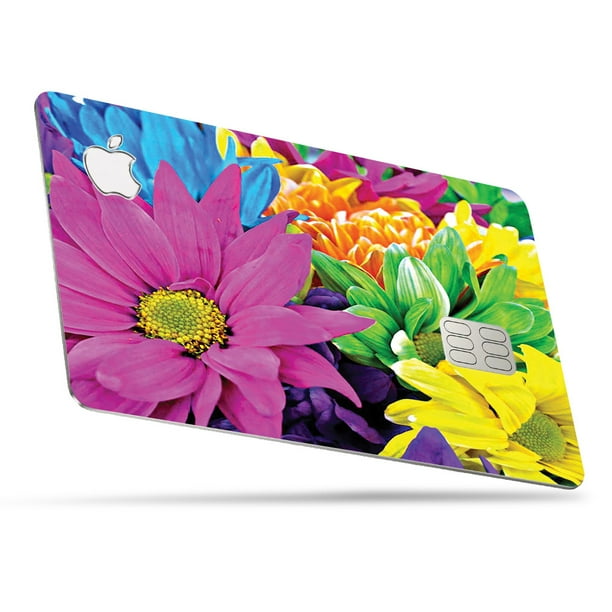 floral skin for apple card protective durable and