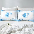 thumbnail image 4 of Erosebridal Letter Initial Sheet Set Twin,Monogrammed Personalized Bedding Sets Twin Size,Flower Decor,Breathable,3pcs, 4 of 7