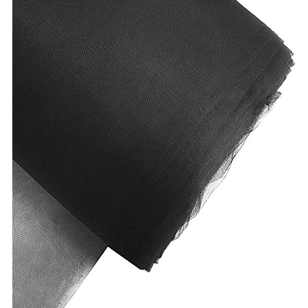black - 54 inch premium tulle fabric bolt (w: 54 inch | l: 40 yards)