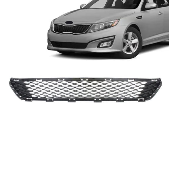 JX RACING·PERFORMANCE·ACCESSORIES Compatible with Kia Optima 2014-2015 LX/EX Front Bumper Lower Grille Matte Black