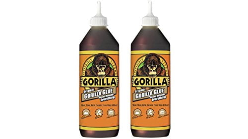 Gorilla Glue Gorilla Original Waterproof Polyurethane Glue, 36 ounce Bottle, Brown, (Pack of 2)