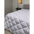 thumbnail image 2 of Botany Down Alternative Comforter, Nature Wonder Fun Pattern with Colorful Abstract Flower Plant Blooming Silhouette, Microfiber Quilt for All Season, 5 Sizes, Multicolor, by Ambesonne, 2 of 3