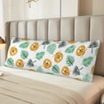 thumbnail image 6 of Lsque Tiger Leaves Body Pillow Case Cover,Ultra-Soft Microfiber Bed Pillow Cases 20x54 inches,Elegant Bedding,Breathable Durable Pillow Cover with Envelope Closure, 6 of 8